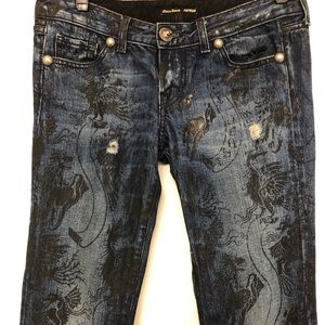 Premium rare embellished low waist guess jeans